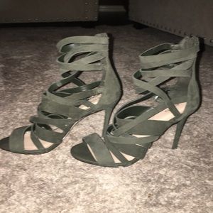 Aldo Olive Green Strappy Sandals